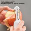 3 In 1 Multifunctional Rotary Paring Knife 360 Rotating Stainless Steel Peeler And Grater Kitchen Gadgets Multifunctional Paring Knife Stainless Steel